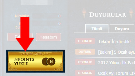 Knight Online NPoints Yükleme 1